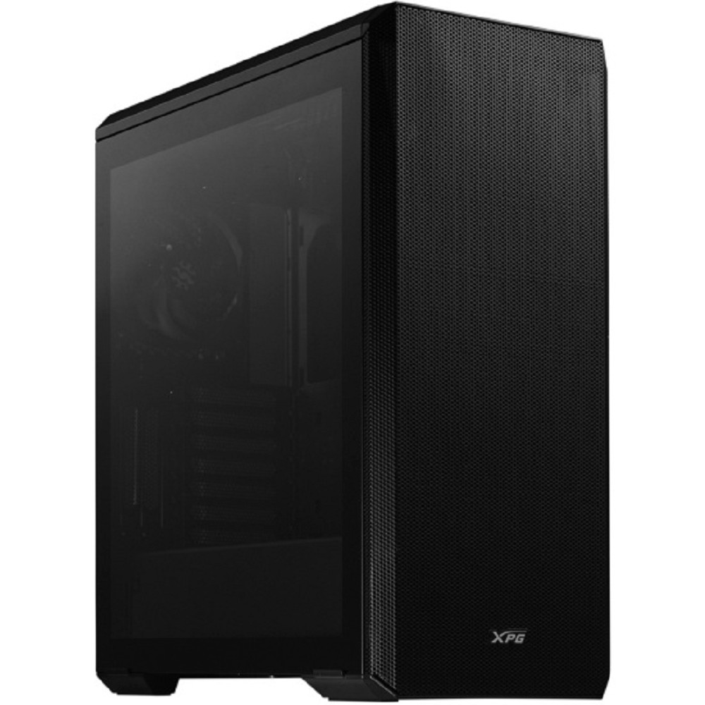 XPG DEFENDER BLACK (DEFENDER-BKCWW) (Midi-Tower, черный, TG, 120mm fan*3)