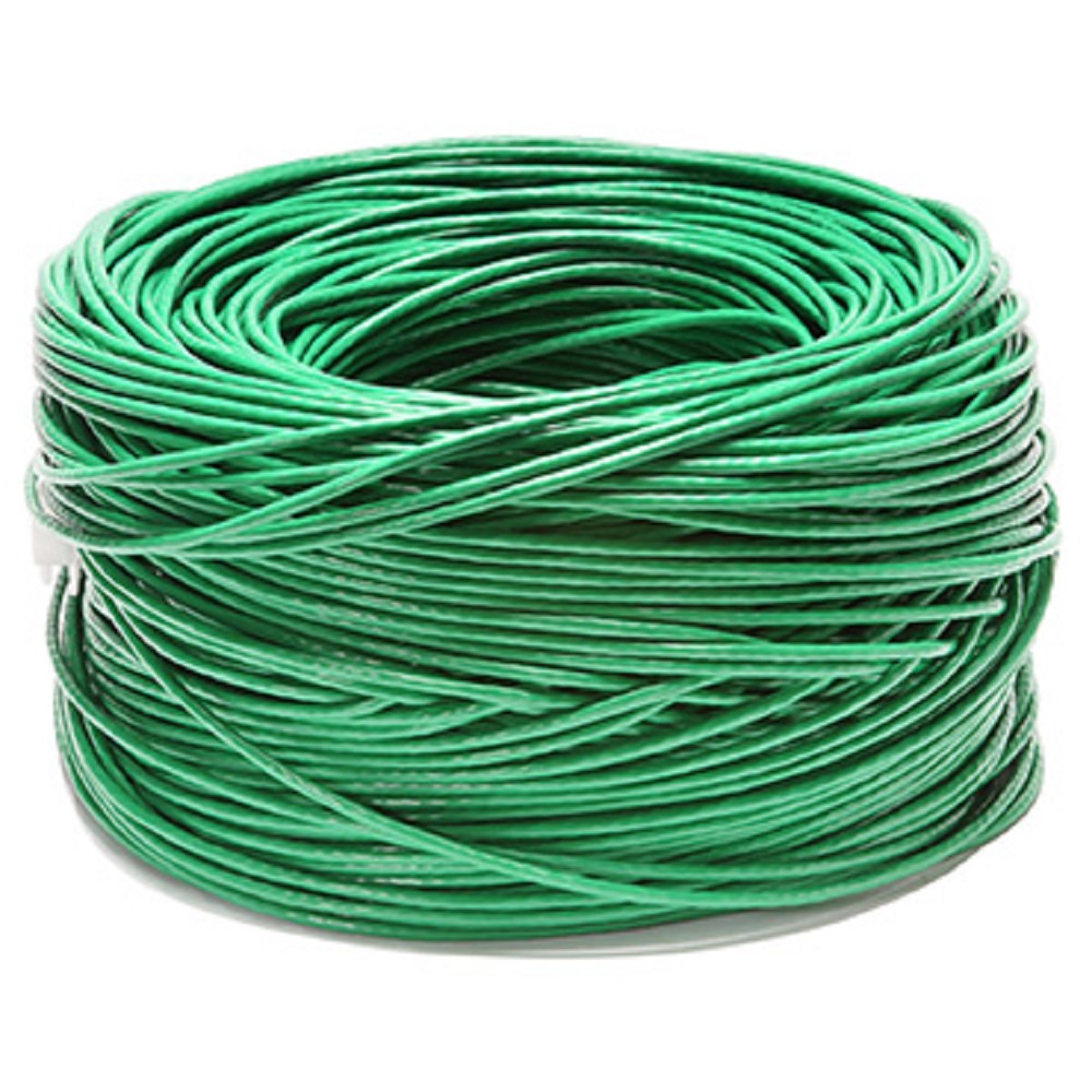 Cabeus FTP-4P-Cat.5e-SOLID-LSLTx-GN Кабель витая пара экранированная FTP (F/UTP), категория 5e, 4 пары (24 AWG), одножильный, зеленый, экран - фольга, нг(А)-LSLTx, (305 м)