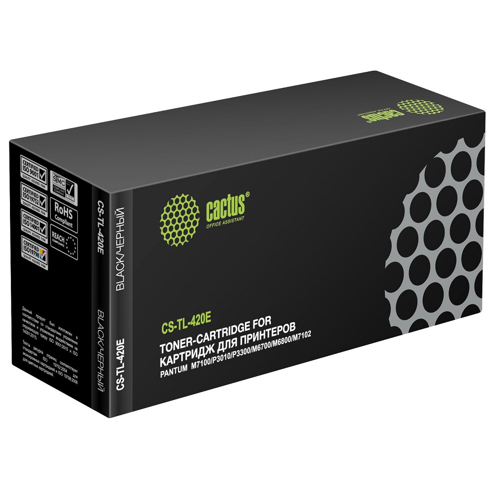 Картридж лазерный Cactus CS-TL-420E TL-420E черный (1500стр.) для Pantum M7100/P3010/P3300/M6700/M6800