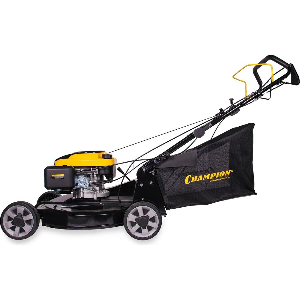 CHAMPION Газонокосилка LM5645 { 4,4кВт привод 560мм 75л 25-80мм 1рычаг/8, 38,2кг3в1 }