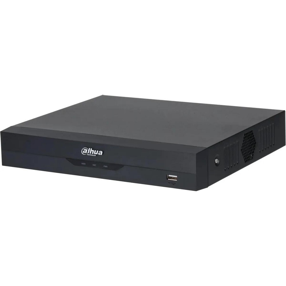 DAHUA DH-XVR5104HS-I3/T 4-канальный HDCVI-видеорегистратор с FR  HDCVI, AHD, TVI, IP, CVBS; IP-каналы: до 6 каналов до 6Мп; накопители: 1 SATA III до 16Тбайт; видеоаналитика: 2кн AcuPick HDMI VGA RJ45