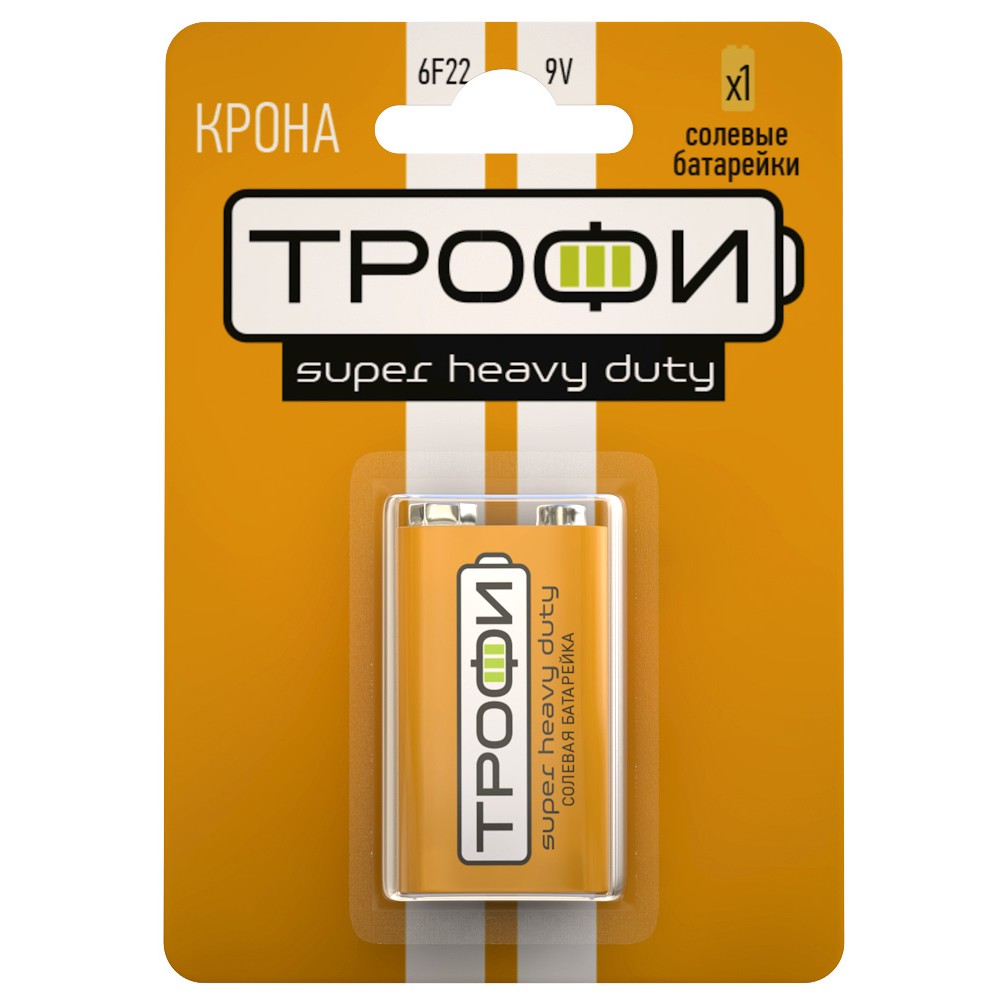 ТРОФИ 6F22-1BL (1 шт. в уп-ке)