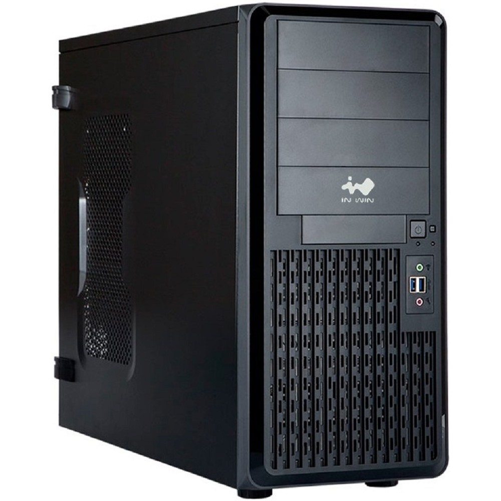 BigTower InWin PE689BL USB3.0*2+A(HD)+fron fan 120mm*1+rear fan 120mm*1+ 2*2SATA+1*1SATA+Intrusion Switch/ holes for SL20” RACKMOUNT  w/o PSU [6141921]