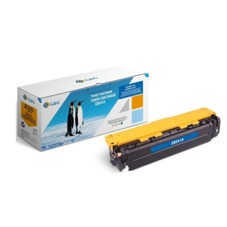 Картридж G&amp;G, аналог HP CB541A/125A/Canon 716 синий 1.4k с чипом