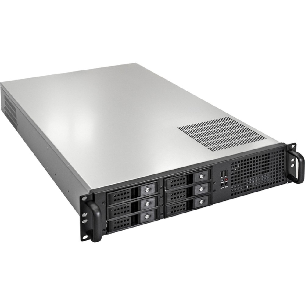 Exegate EX264268RUS Серверный корпус Exegate Pro 2U660-HS06 <RM 19",  высота 2U, глубина 660, без БП, 6xHotSwap, USB>