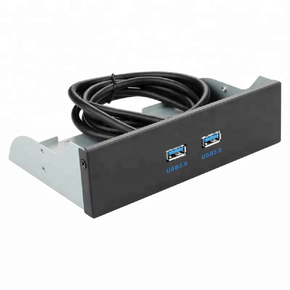ORIENT C190, Планка портов 5.25" на переднюю панель корпуса 2xUSB 3.0, длина кабеля 50см, oem (31347)
