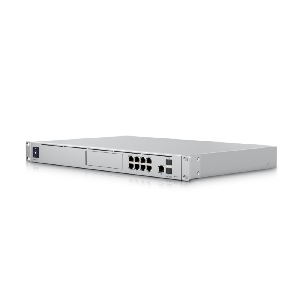 UBIQUITI UDM-SE Маршрутизатор, 1*10G SFP+, 8*GbE RJ45 LAN ports(2) PoE+,(6) PoE, 1*10G SFP+,1*2.5 GbE RJ45 WAN ports, 1*3.5" NVR HDD Слот