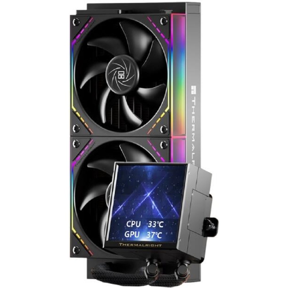 Thermalright Система водяного охлаждения Peerless Vision 240 ARGB Black / 2x120mm ARGB PWM Fans / TRPV240AB