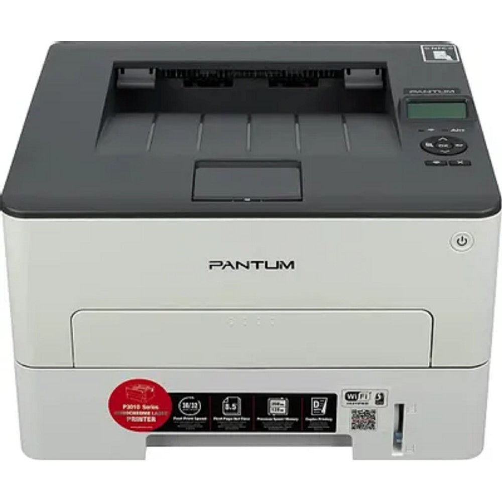 Повреждение упаковки Pantum P3010DW Принтер, Mono Laser, дуплекс, A4, 30стр/мин, 1200 х 1200dpi, 128Mb, USB, RJ45, Wi-Fi, NFC, серый корпус