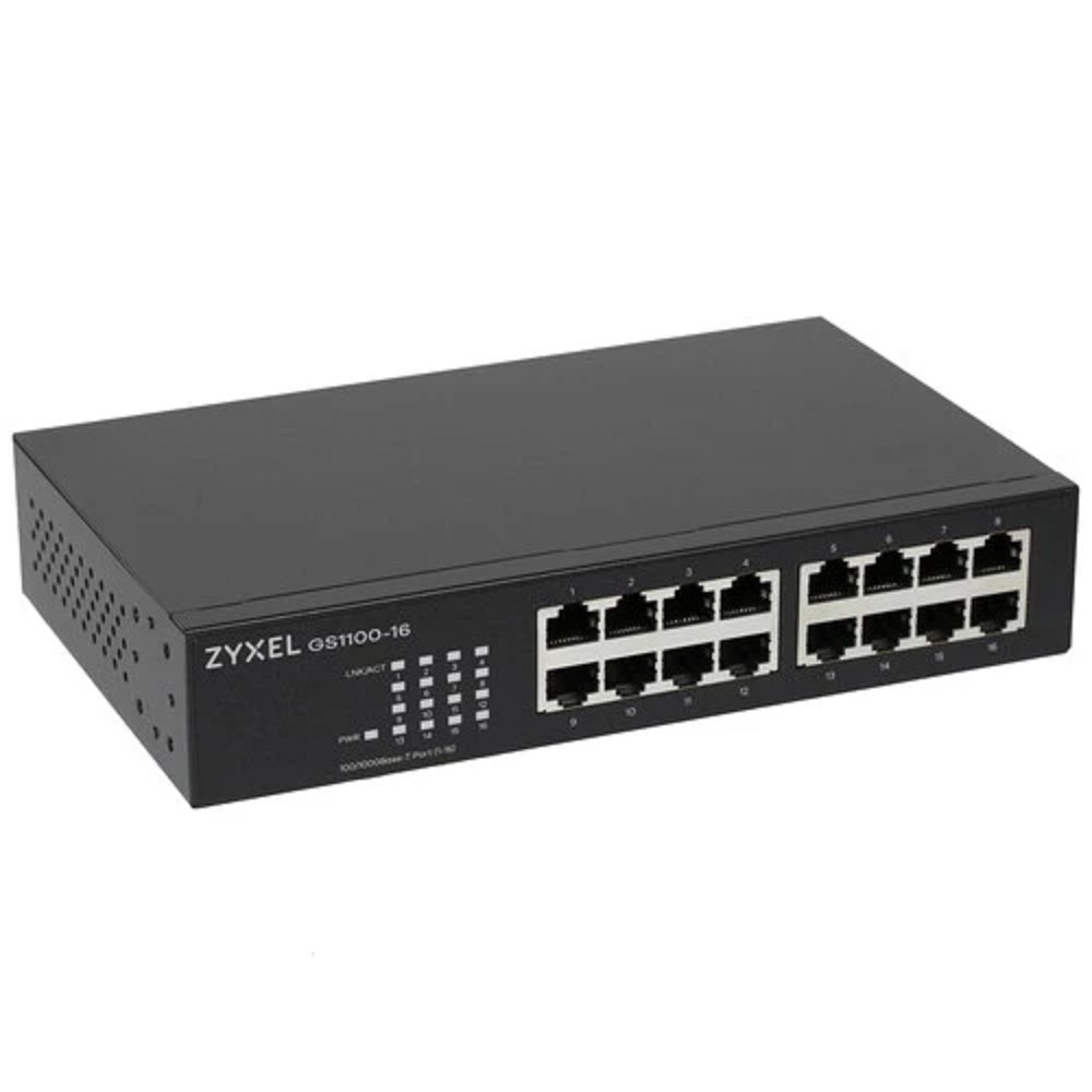 ZYXEL GS1100-16-EU0103F 16G неуправляемый  Коммутатор