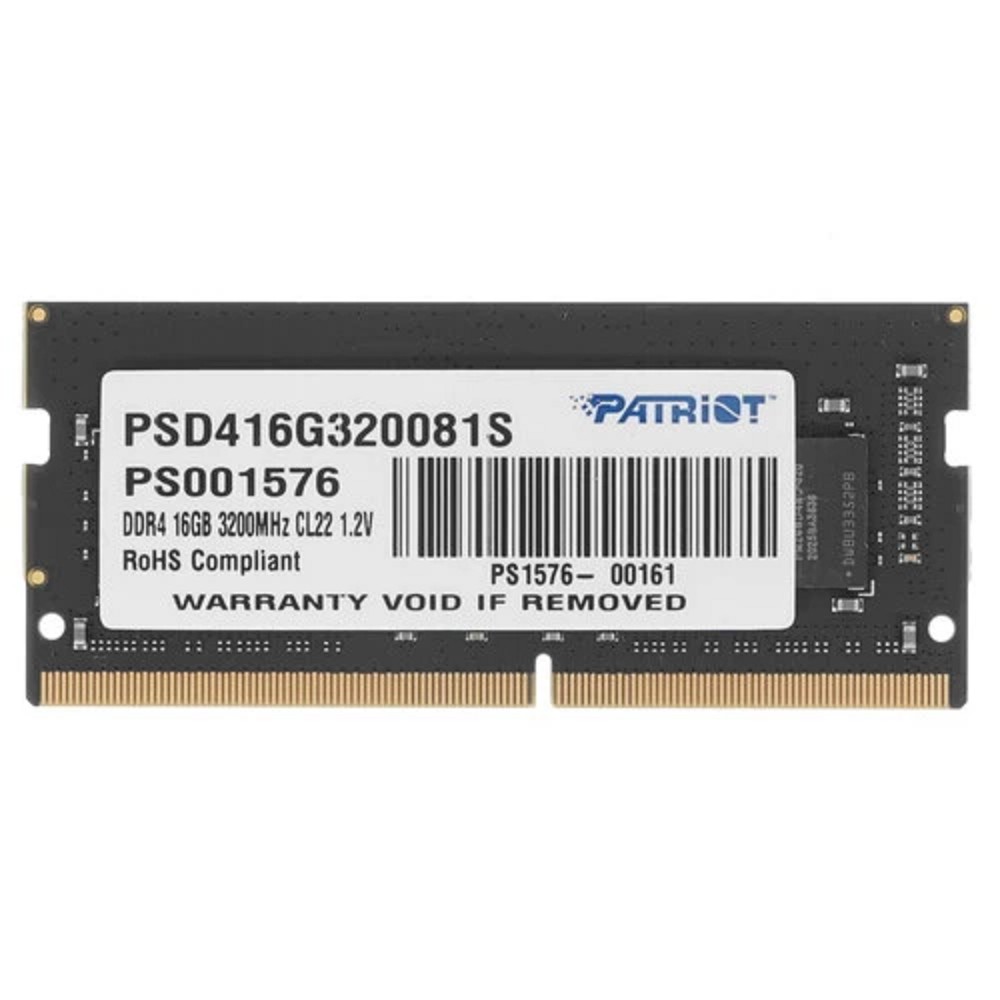 Patriot DDR4 SODIMM 16GB  PC25600 DDR4 PSD416G320081S 