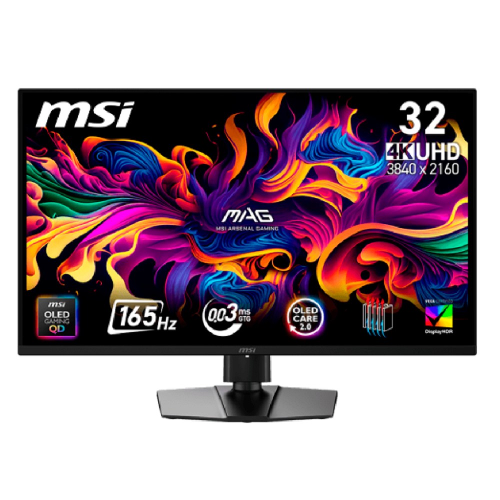 MSI MAG 31.5" 322UP QD-OLED E16 Black {QD-OLED 3840x2160 165Hz 0.03ms 250cd 178/178 2xHDMI DisplayPort}