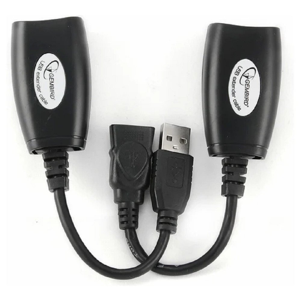 Cablexpert UAE-30M USB 2.0 кабель удлинительный AM/AF/RJ45Fx2  по витой паре