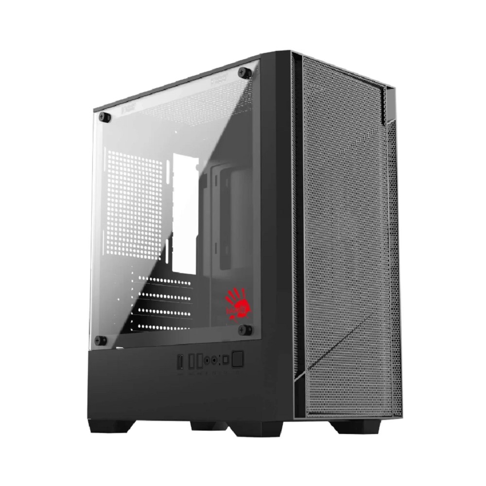 Корпус Bloody CC-124 черный без БП mATX 8x120mm 2xUSB2.0 1xUSB3.0 audio bott PSU