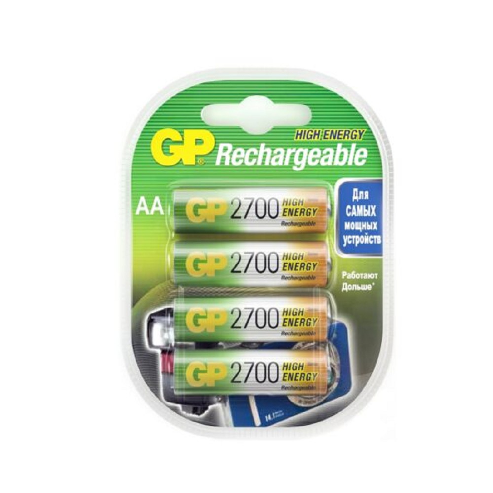 GP 270AAHC-2DECRC4  (4 шт. в уп-ке)  аккумулятор (GP270AAHCRGY-2CRCB4)