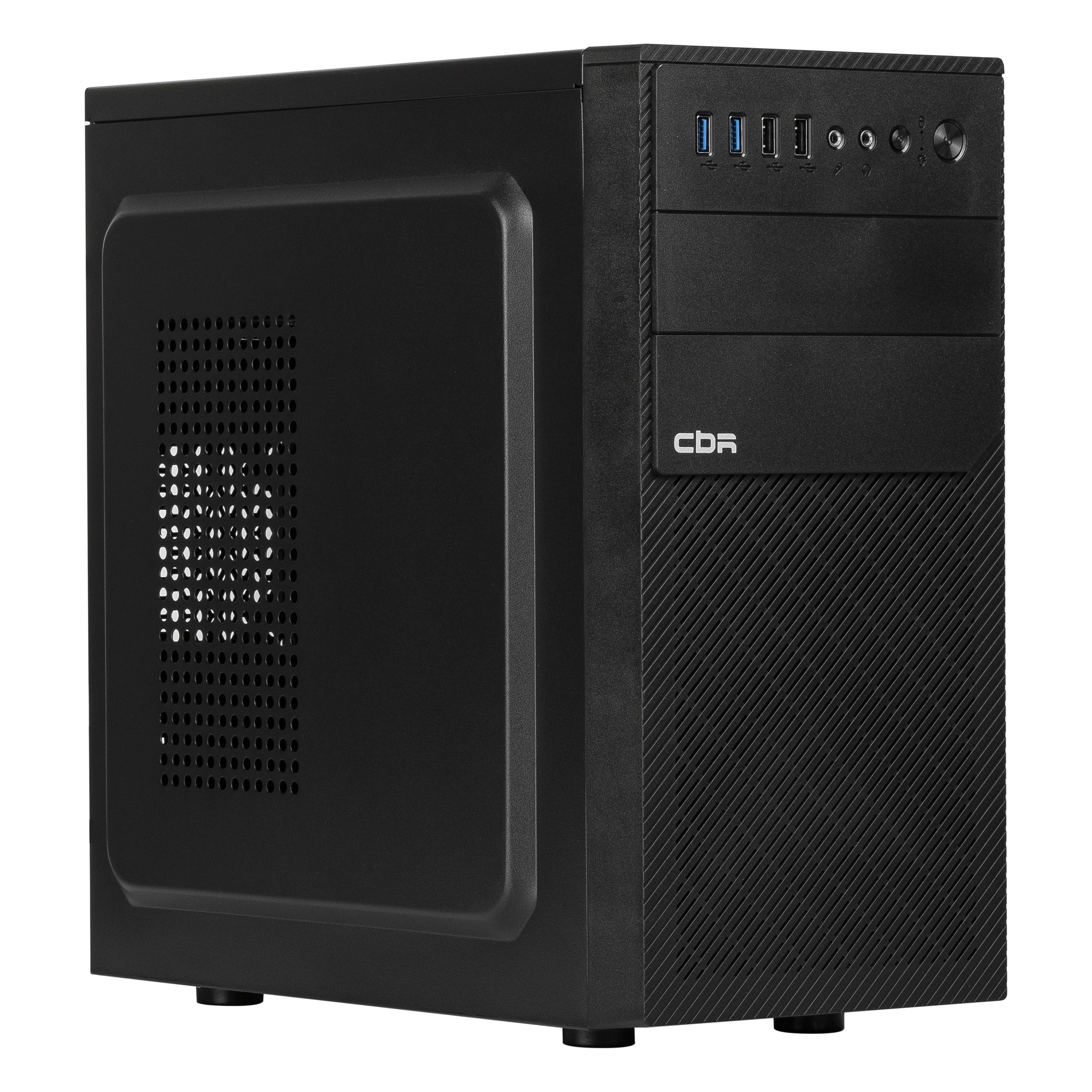 CBR Корпус mATX Minitower RD880, c БП PSU-ATX450-12EC (450W/120mm), 2*USB 3.0, 2*USB 2.0, HD Audio+Mic, кабель питания 1.2м, Black [PCC-MATX-RD880-450W]