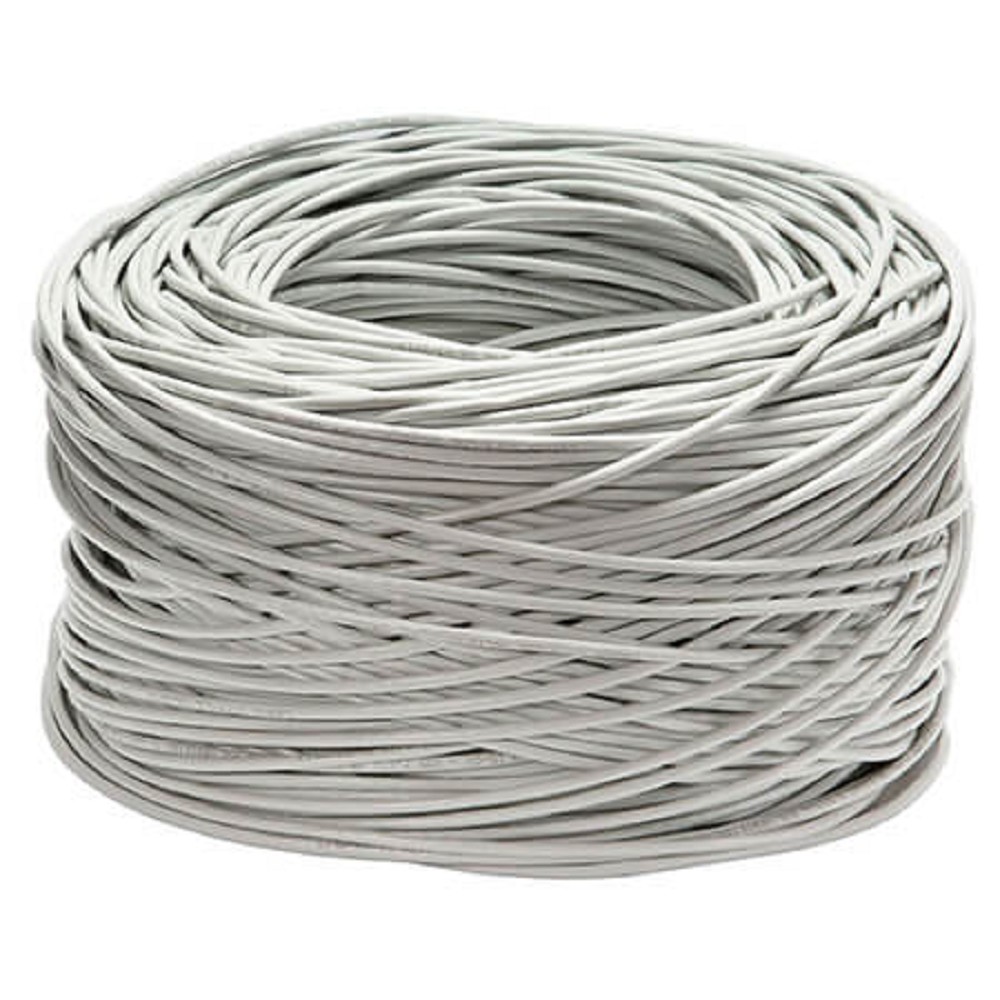 Cabeus FTP-4P-Cat.5e-SOLID-LSLTx-GY Кабель витая пара экранированная FTP (F/UTP), категория 5e, 4 пары (24 AWG), одножильный, серый, экран - фольга, нг(А)-LSLTx, (305 м)