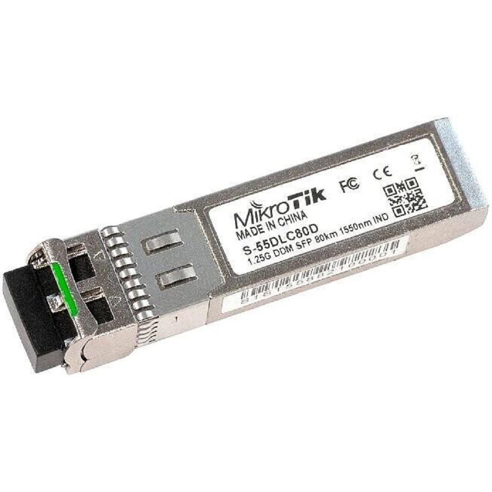 MikroTik S-55DLC80D Модуль SFP, 1.25Gbps, SM, 1550nm, 80km, Dual LC connector