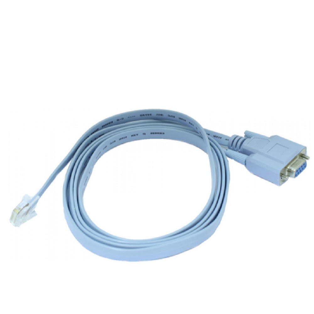 Console-RJ45-DB9F Консольный кабель для подключения сетевого оборудования к компьютеру по стандарту RS-232.