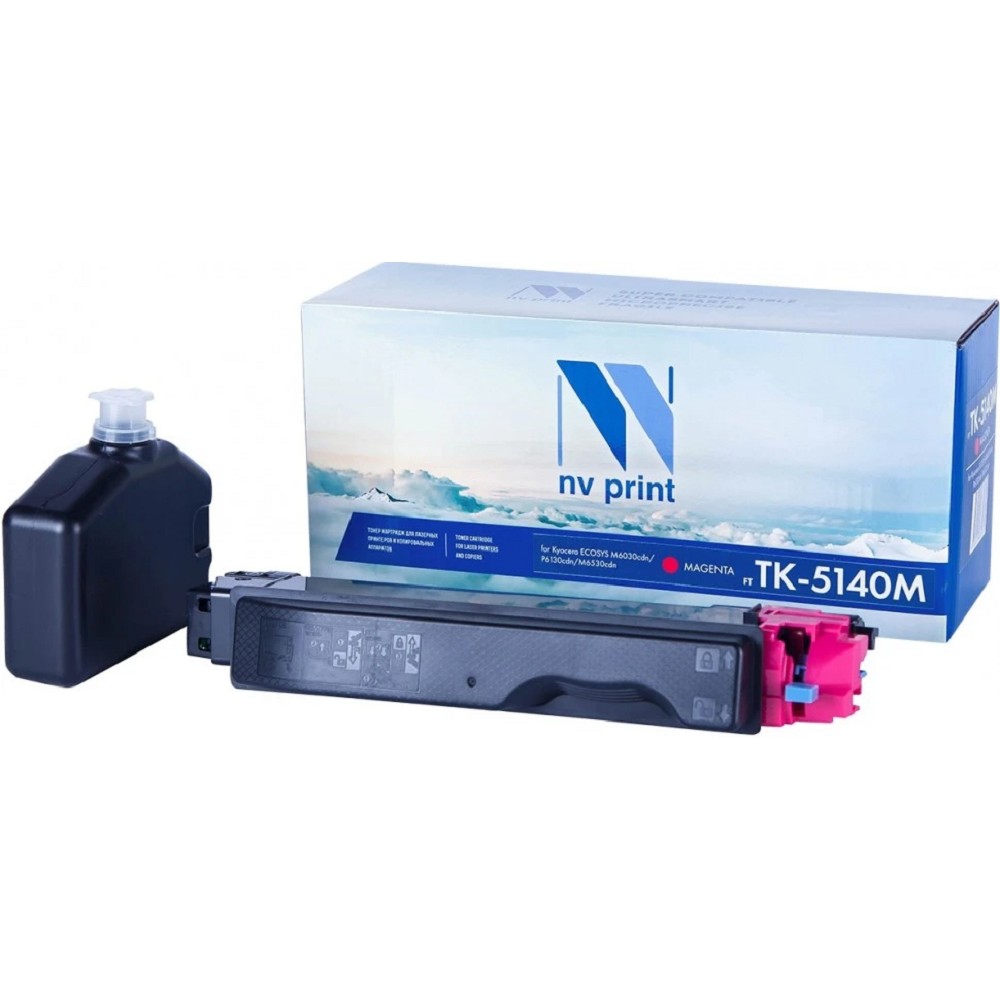 Картридж NVP совместимый NV-TK-5140 Magenta для Kyocera ECOSYS M6030cdn/ M6530cdn/ P6130cdn (5000k)