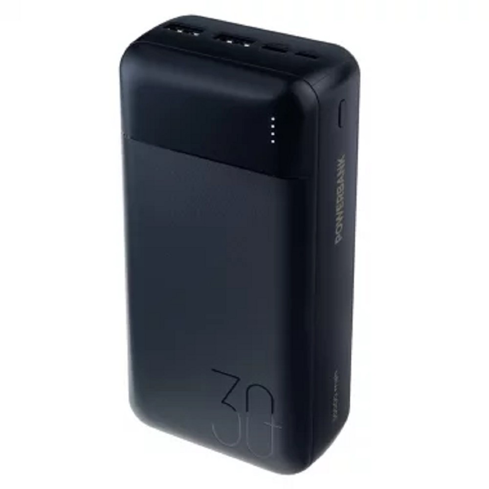 Perfeo Powerbank 30000 mah + In Micro usb+Type-C /Out USB 1 А, 2.1A /Black