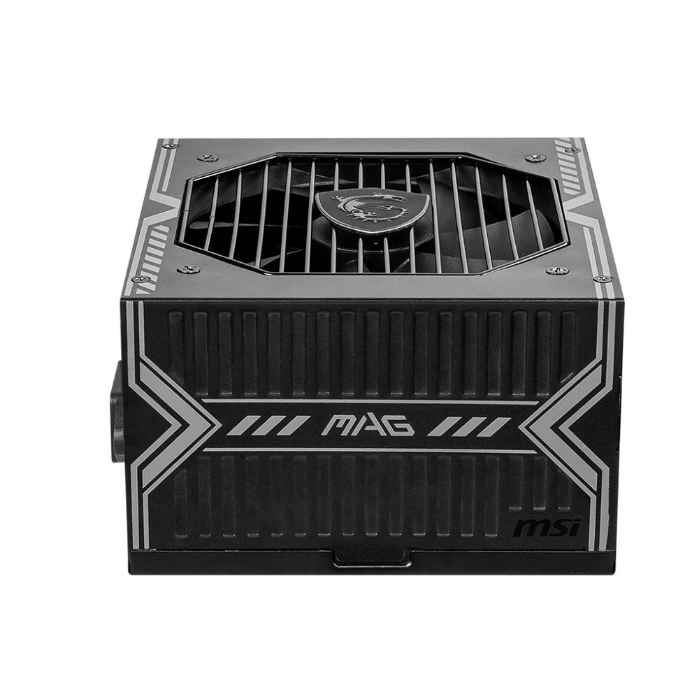 Блок питания ПК/ Power Supply MSI MAG A550BN, 550W 80+ Bronze (ATX, Non modular, 1x24(20+4)pin, 1xCPU 8(4+4)pin, 2xPCIe*2 8(6+2)pin, 5xSATA3, 2xMOLEX4pin, Active, 120x120mm, 150x140x86mm, APFC, black)
