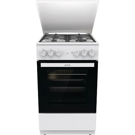 Плита Комбинированная Gorenje GK5A42WF-B белый (металлическая крышка) реш.чугун