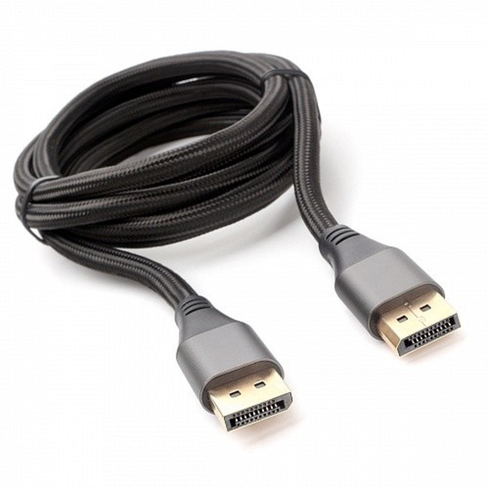Cablexpert CC-DP8K-6, 20M/20M, v1.4, нейлоновая оплетка, метал. разъемы, 1.8м, черный, коробка