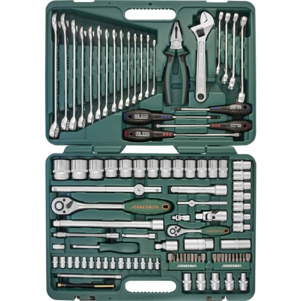 JONNESWAY (S04H624101SA) Набор инструмента универсальный 1/4", 1/2"DR, 101 предмет