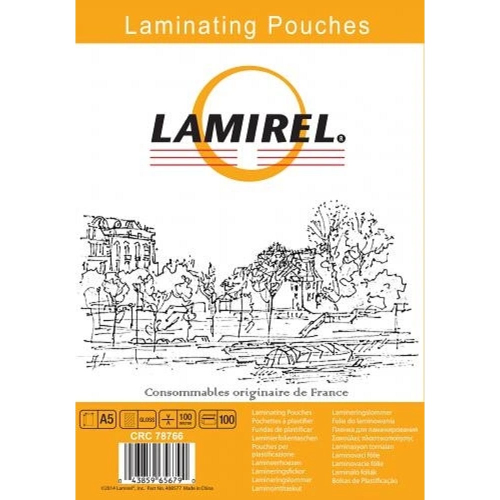 Пленка для ламинирования  Lamirel,  А5, 100мкм, 100 шт. (LA-78766)