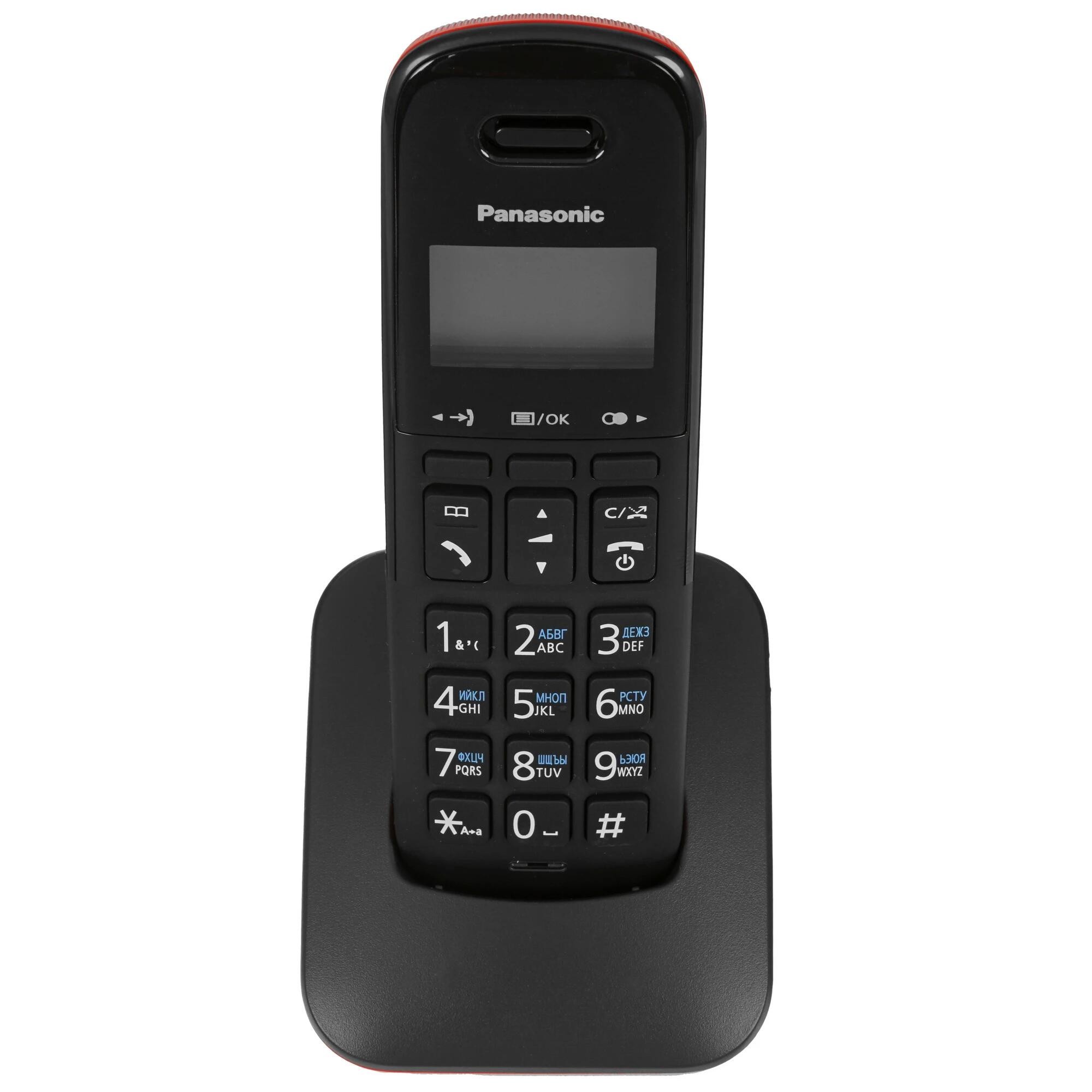 Panasonic KX-TGB610RUR (красный) {Беспроводной DECT,40 мелодий,телефонный справочник 120 зап.