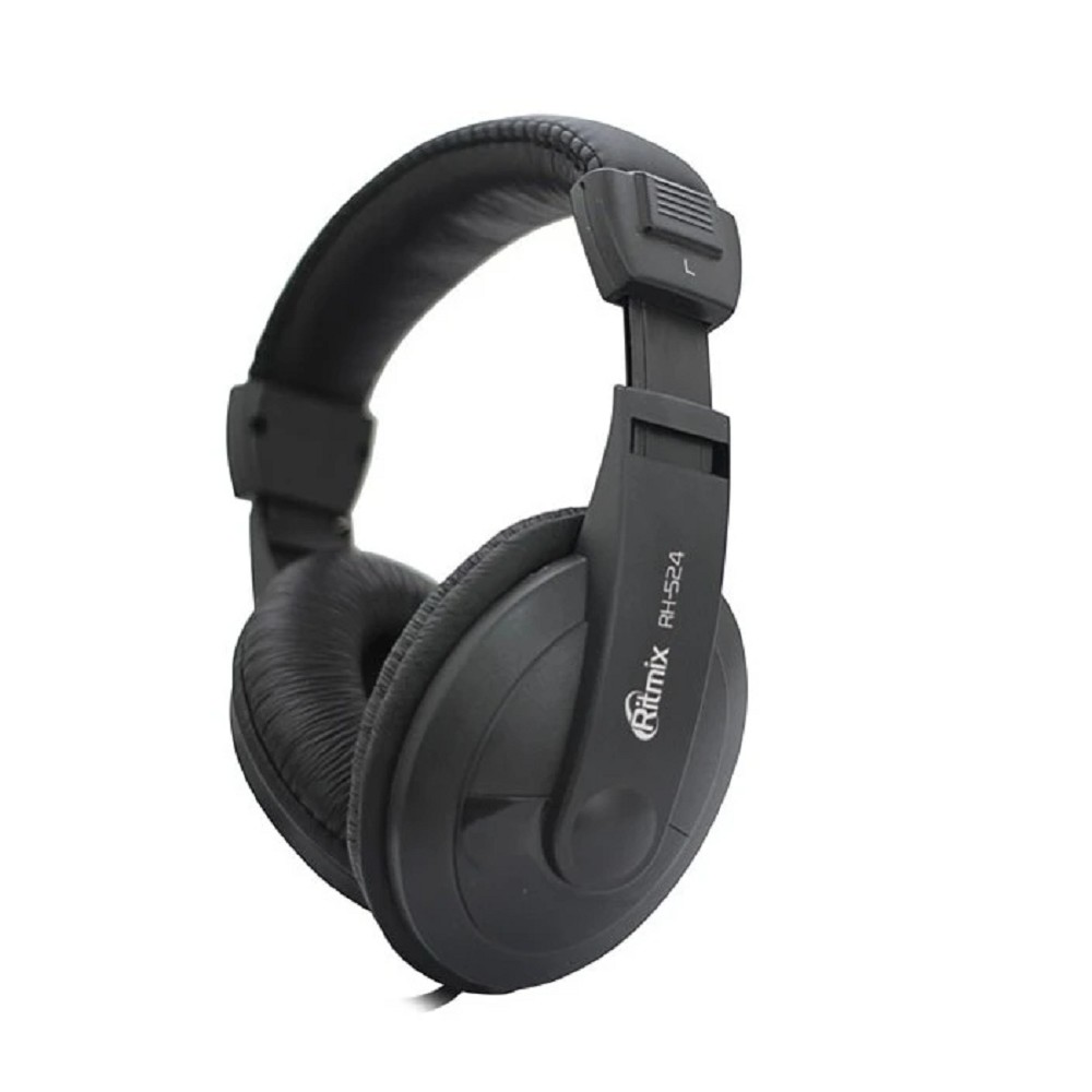 Повреждение упаковки RITMIX RH-524, Black {Наушники. 40 мм, 20-20000 Гц, 32 Ом, 99 дБ ± 3 дБ, 3.5мм, 2м}