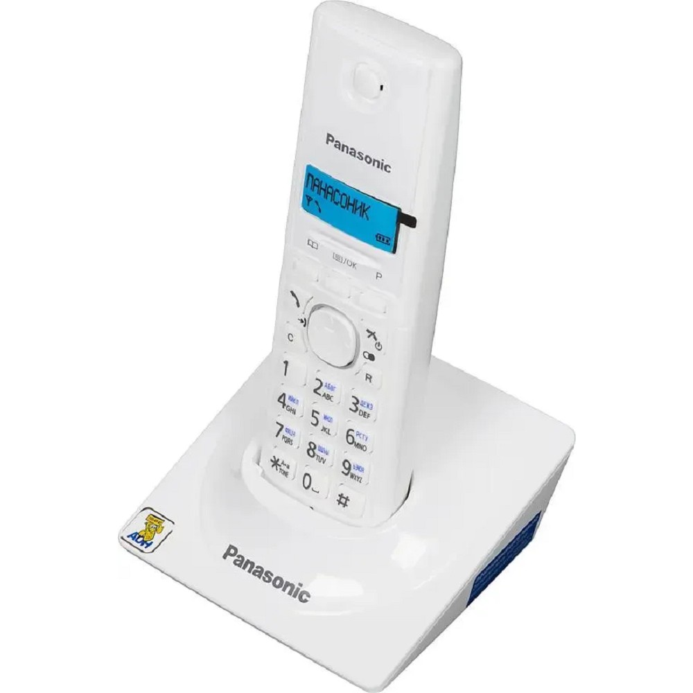 Panasonic KX-TG1711RUW (белый) {АОН, Caller ID,12 мелодий звонка,подсветка дисплея,поиск трубки}