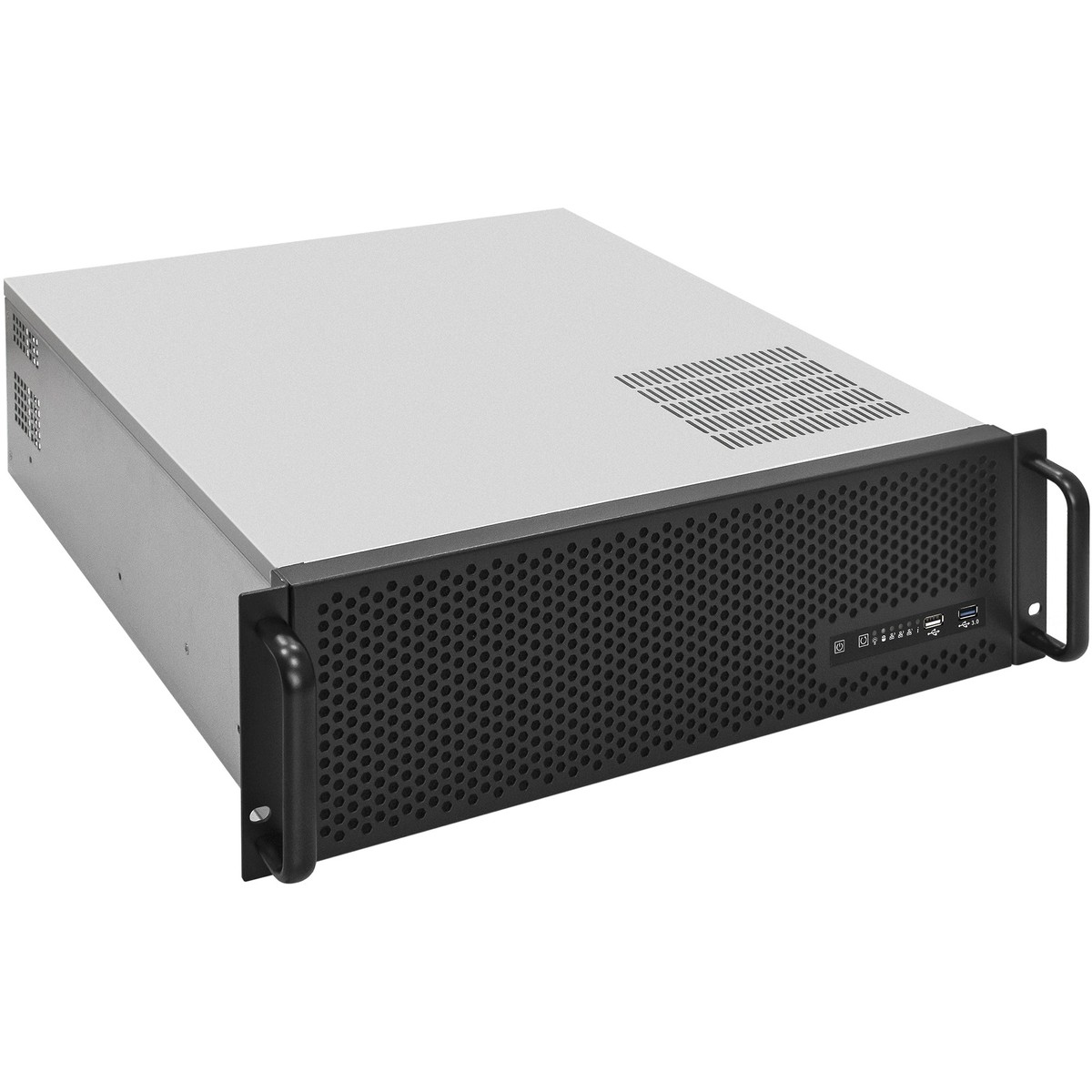 Exegate EX293912RUS Серверный корпус ExeGate Pro 3U450-09 <RM 19", высота 3U, глубина 450, БП 2U-800ADS, USB>