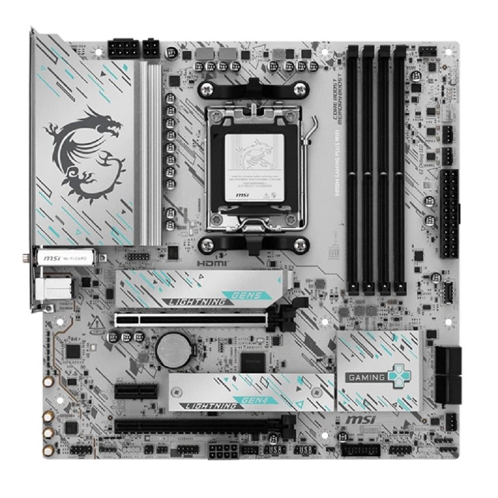 MSI B850M GAMING PLUS WIFI {SocketAM5 AMD B850 4xDDR5 mATX AC`97 8ch(7.1) 5Gigabit RAID+HDMI+DP}
