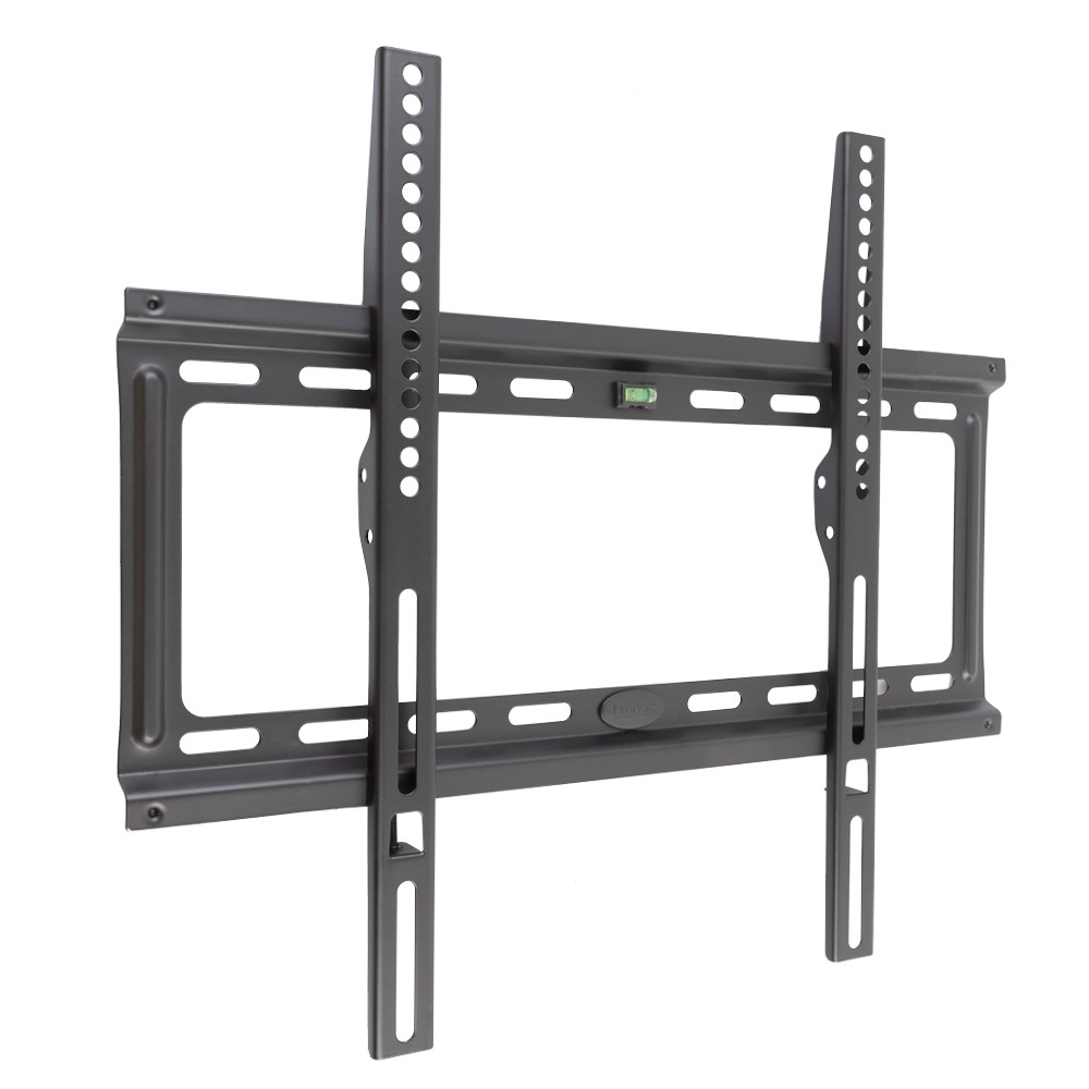 Kromax IDEAL-3 new black,  Кр. стал. наст. для TV 22"-65", max 50 кг, 0 ст св., от ст. 23 мм, max VESA 400x400 мм.