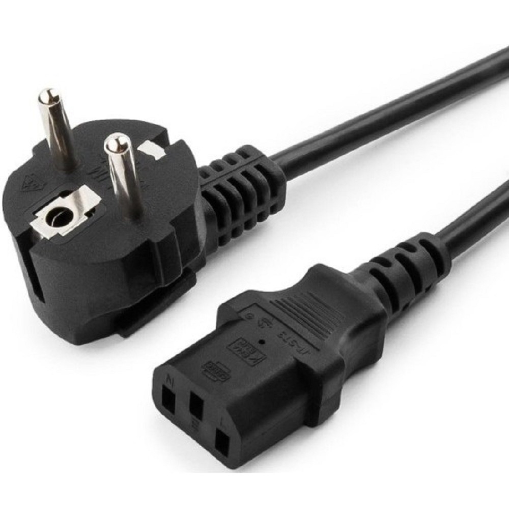 Filum Кабель питания CEE 7/7- С13, 3х0.75мм, 220В, 10A, чёрный, 0.6м [FL-PC10-EU-C13-0.6M](873339)