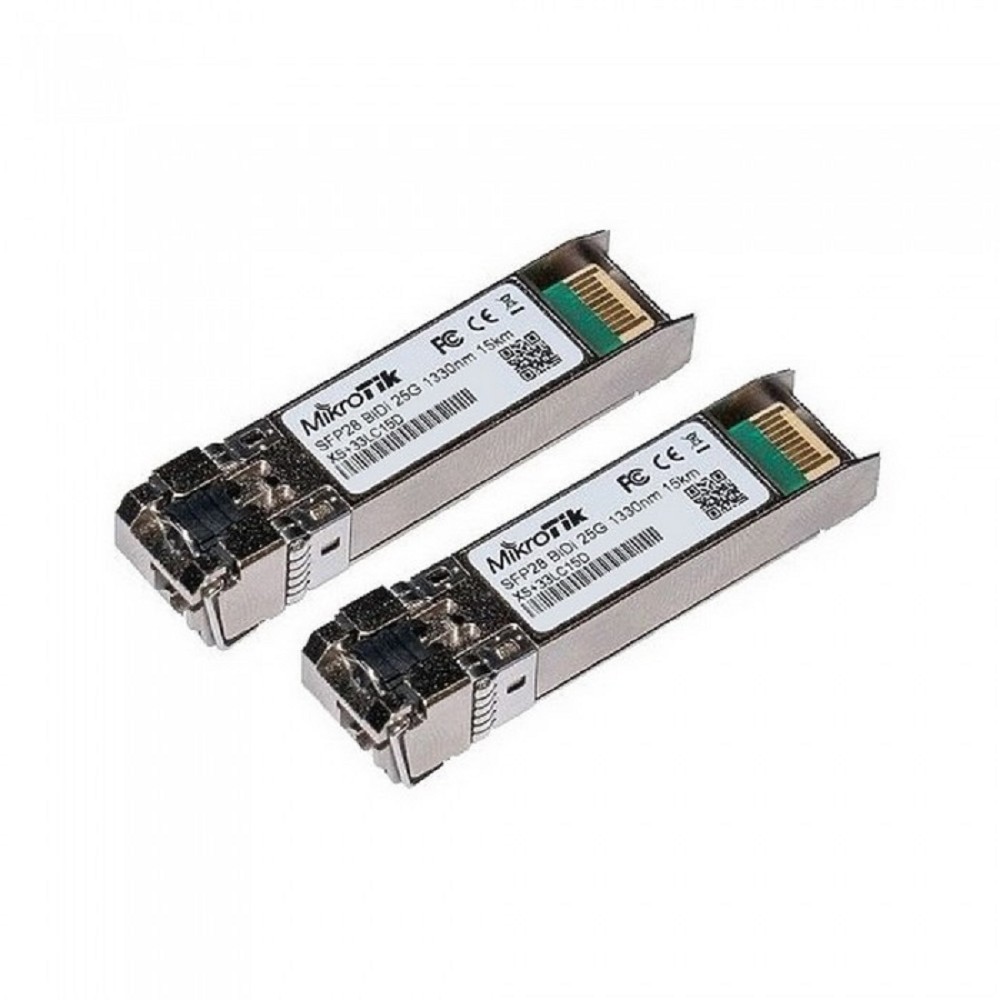 MikroTik XS+2733LC15D Пара модулей SFP/SFP+/SFP28, modules 1/10/25G 15km 1270nm + 1330nm