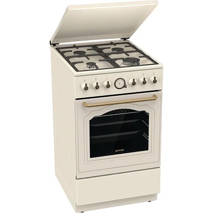 Плита Газовая Gorenje GGI5BCLI бежевый (металлическая крышка) реш.чугун