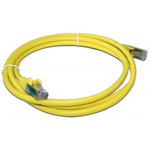 Патч-корд RJ45 - RJ45, 4 пары, FTP, категория 6A, 3 м, желтый, LSZH, LANMASTER