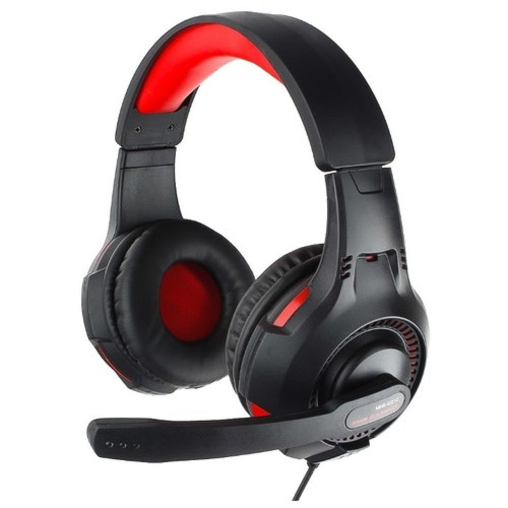 Повреждение упаковки Gembird MHS-G210, код Survarium, черн/крас, рег громкости, каб 1.8м					