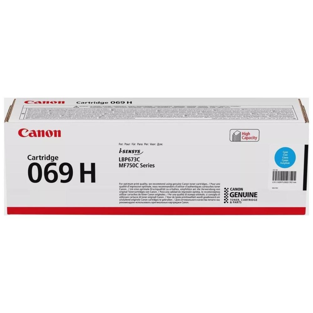 Canon Тонер-картридж CRG 069 H C, 5097C002, 5500 стр 5097C002/5097C004