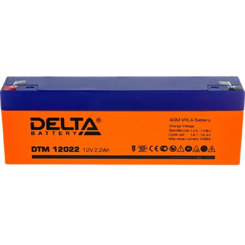 Delta DTM 12022  (2.2 А\ч, 12В) свинцово- кислотный аккумулятор  