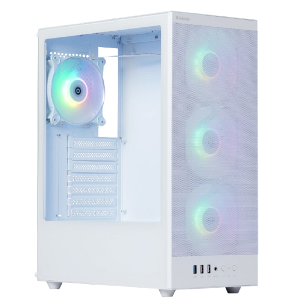 Defender Корпус компьютерный RaptorX белый,ATX,4fans,switch&amp;M/BSync