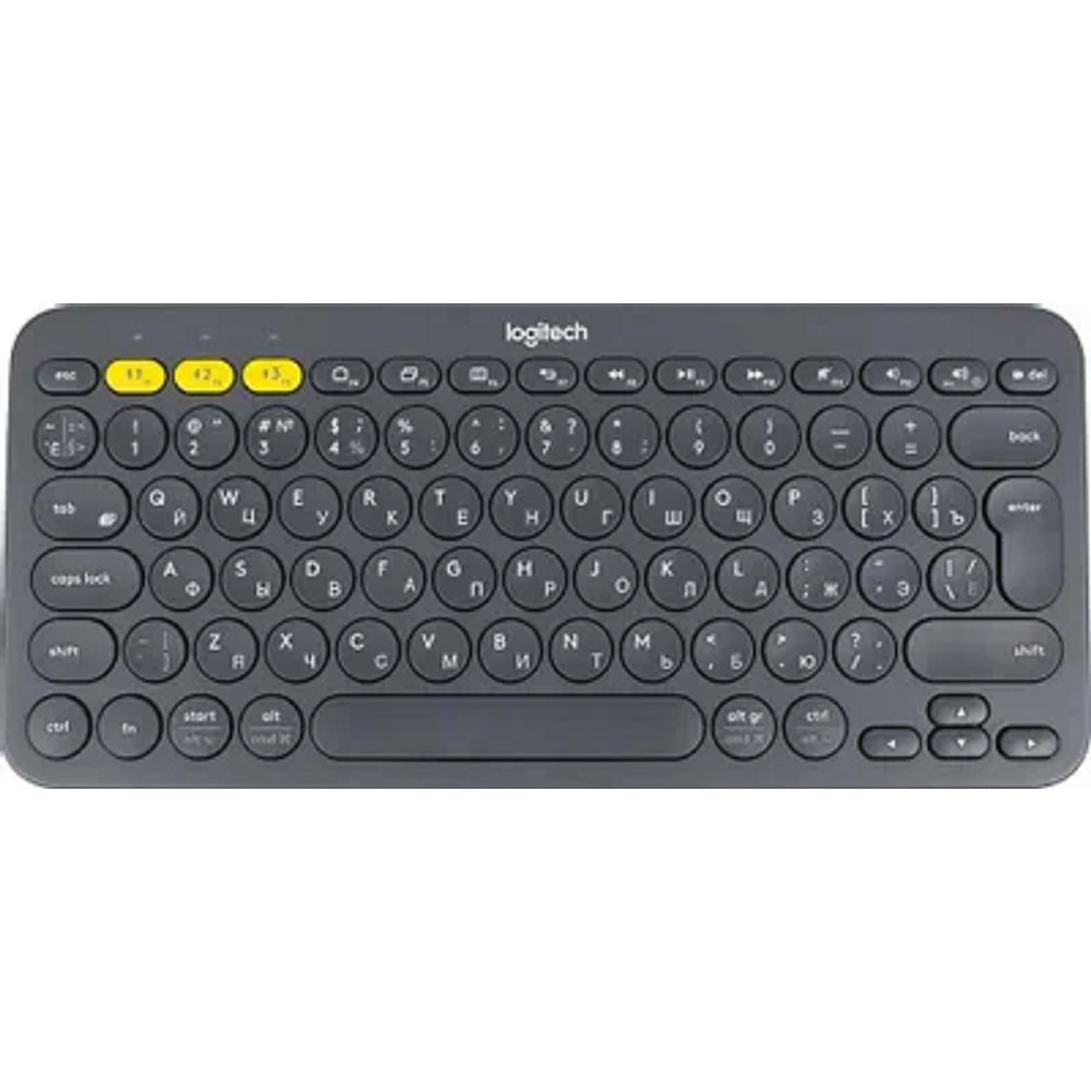 920-007584 Logitech Клавиатура K380 Dark Grey Wireless Bluetooth RTL, Multi-Device