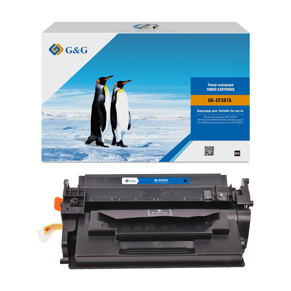 Картридж лазерный G&amp;G GG-CF287A черный (9000стр.) для HP LJ M506dn/M506n/M506x