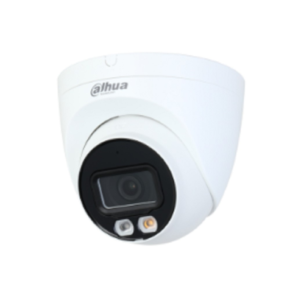 DAHUA DH-IPC-HDW2449TP-S-PV-0360B Уличная купольная IP-видеокамера SmartDualLight 4Мп, 1/2.9” CMOS, объектив 3.6мм, видеоаналитика, микрофон+динамик, ИК 30м, LED 30м, IP67, металл/пластик