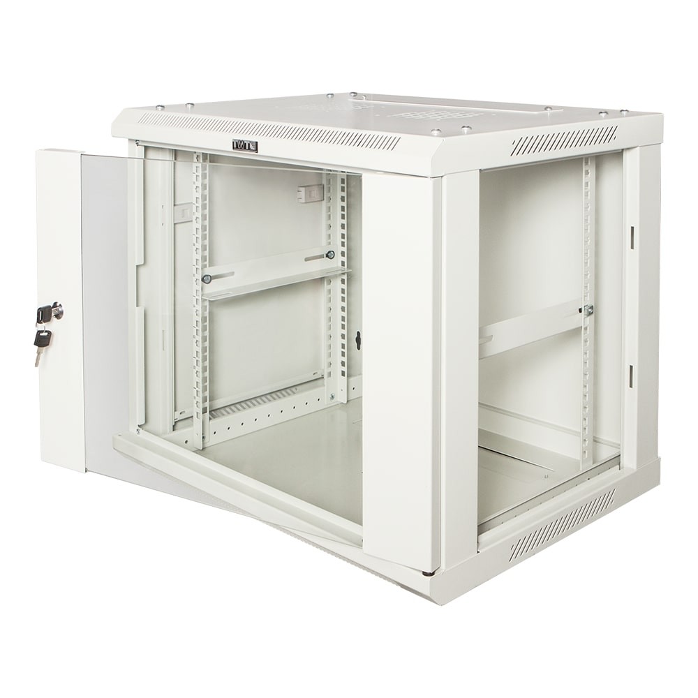 Шкаф коммутационный Lanmaster (TWT-CBWPG-6U-6X4-GY) 6U 600x400мм пер.дв.стекл 60кг серый