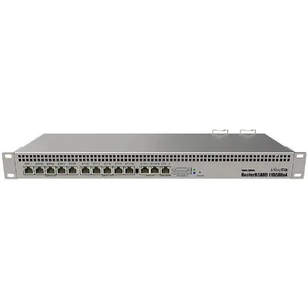 MikroTik RB1100DX4 Dude Edition Маршрутизатор проводной, в стойку, 13x 1G Ethernet, 2x SATA3, 2x M.2, 60Gb SSD
