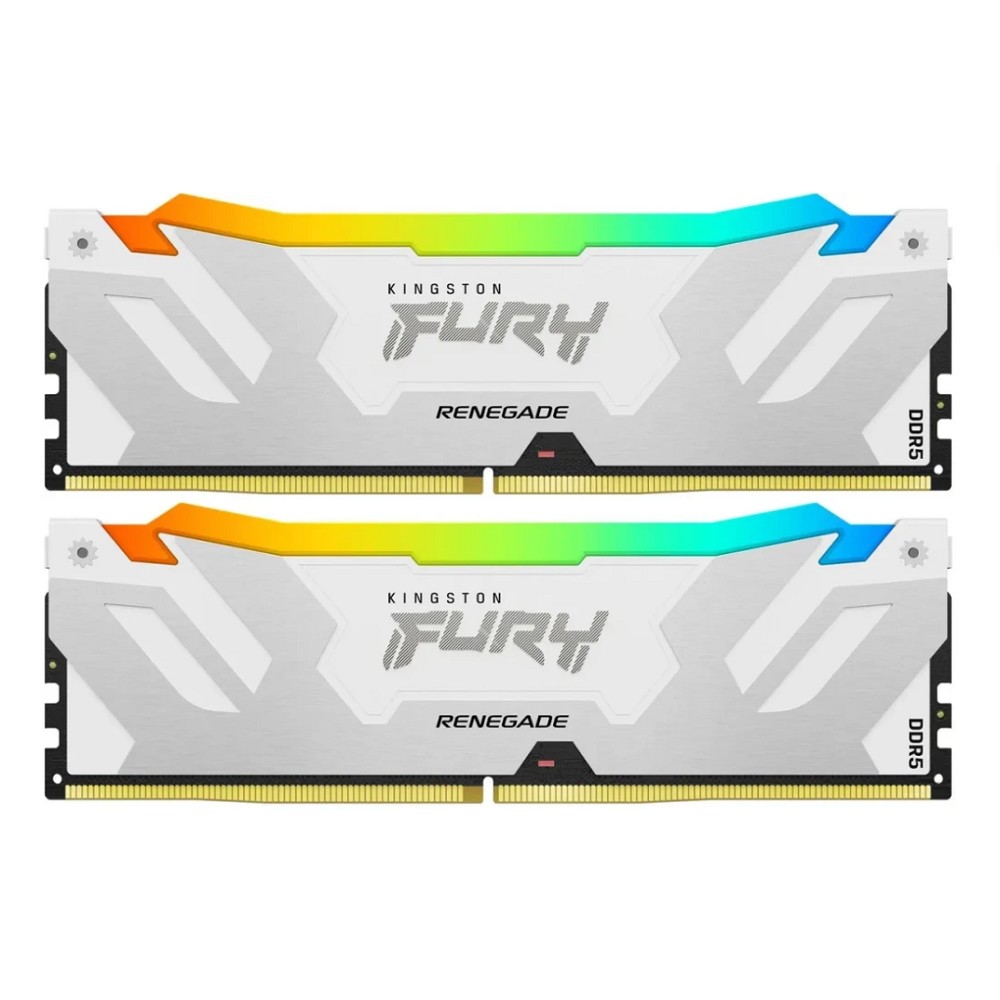 Kingston DDR5 DIMM 64GB 6400MT/s CL32 (Kit of 2) FURY Renegade RGB White XMP